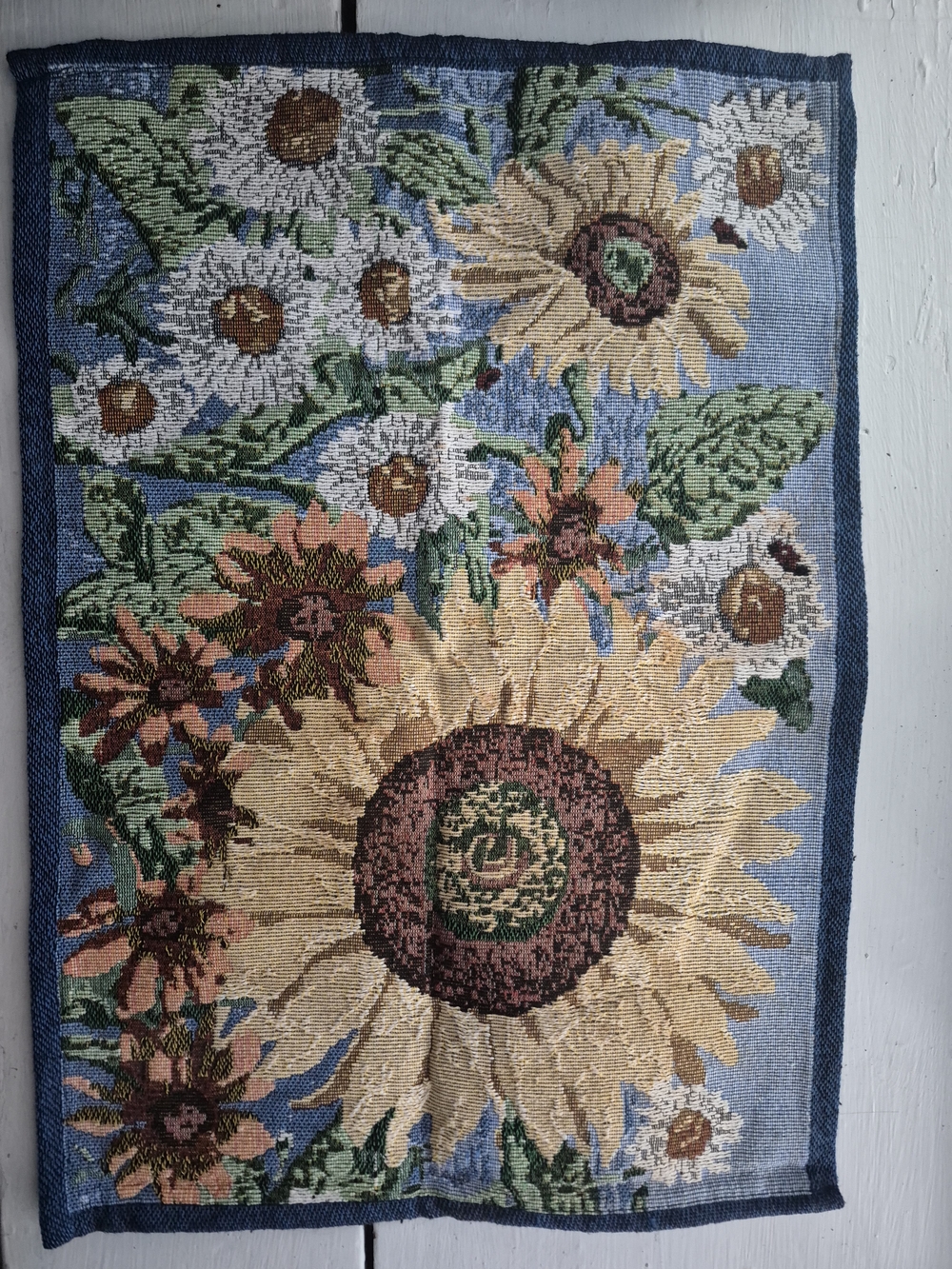 Set Of 4 Woven Sunflower Placemats